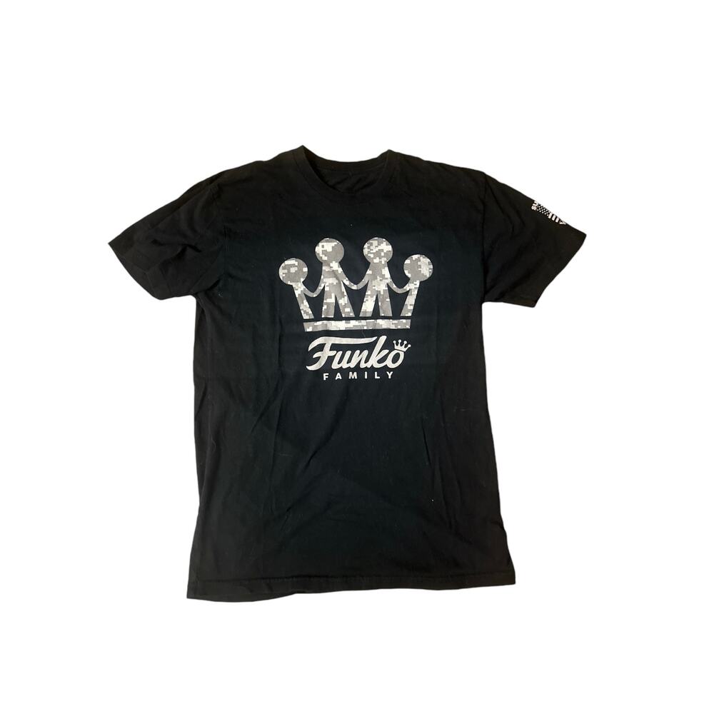 Men S Limited Funko Family Veterans Day Short Slv Tee T-Shirt Black Cotton
